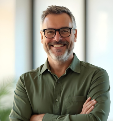 Ultimate-Guide-to-Energy-Management_Website-Image-Blocks-Portrait_Testimonial (2) Image of a man smiling with more time and money as a result of Smarter Energy Procurement. Text overlay that says 'The Ultimate Guide to Smarter Energy Procurement. Built for Property Managers.'